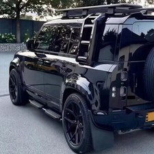 DEPLOYABLE /FOLDING SIDE LADDER BLACK FOR LAND ROVER DEFENDER 90 110 L663 2020+