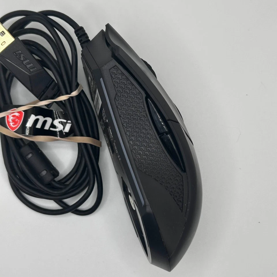 MSI Gaming Mouse Clutch GM08 4200 DPI Optical Wired with Red LED Tested- WORKS - Image 2 of 4