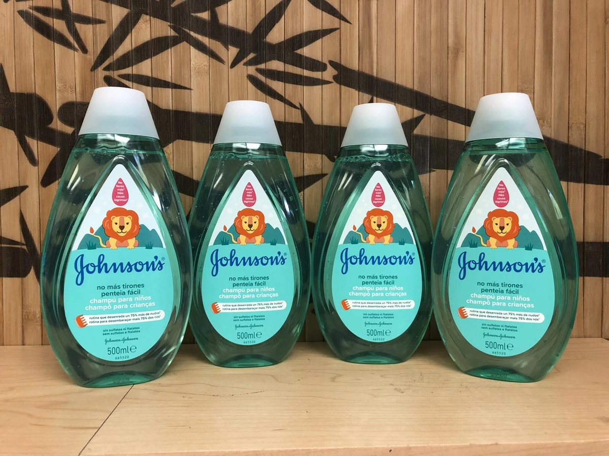 4PK JOHNSON'S BABY SHAMPOO PARA NINOS CHAMPU 500ML 16.9 OZ MADEIN European  Union