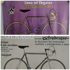 Poster Colnago Oro ♣️Colnago Arabesque. Vintage very rare 68x48cm 