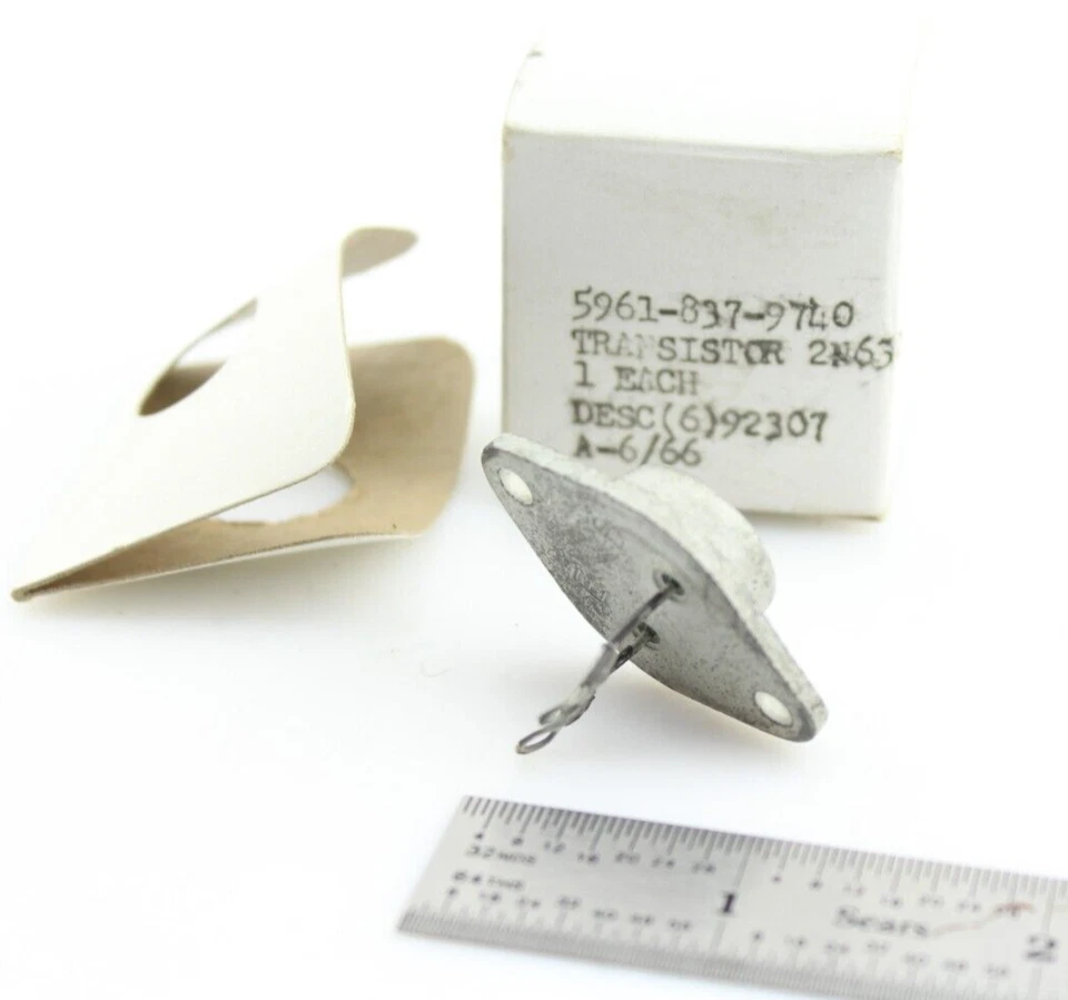 NOS Qty 1 BENDIX 2N630 TRANSISTOR Military Grade 1966 FSN 5961-837-9740 USA - Image 4 of 4