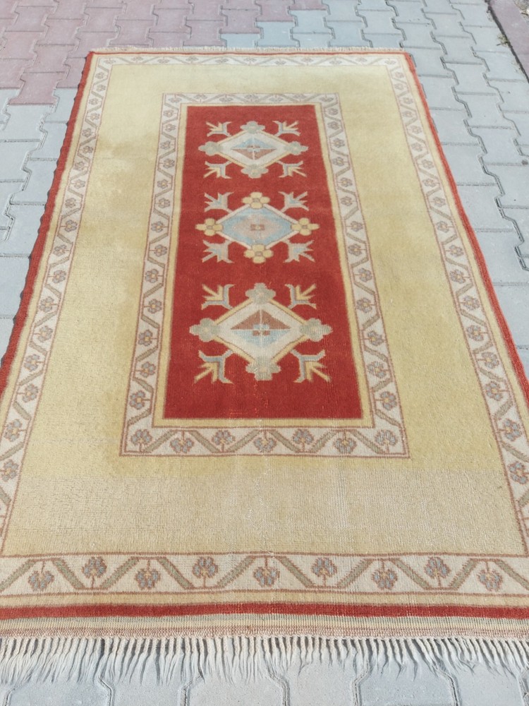 Handmade Rug, Vintage Handmade Rug Handmade Wool Rug Natural Antiq Vintage Rug Handmade Rug, Vintage Handmade Rug Handmade Wool Rug Natural Antiq Vintage Rug