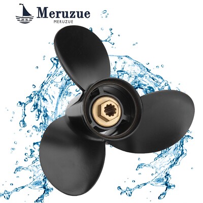 10 Spline 10 3/8x13 Boat Propeller for Mercury 9.9-25HP | 48-19640A40 10.38'' RH