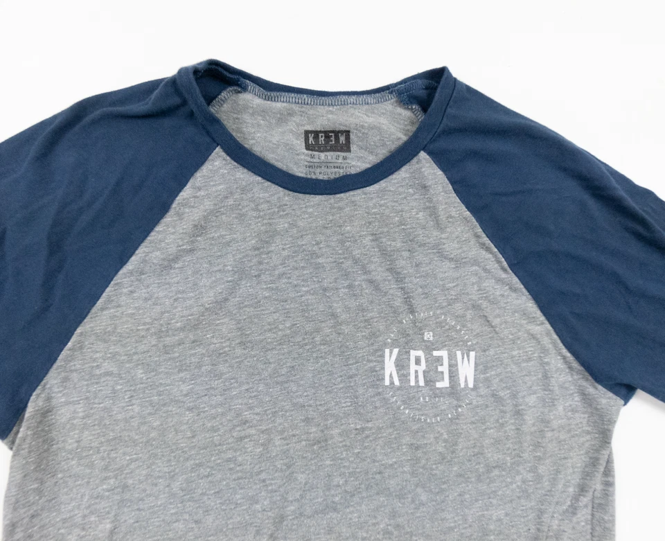 Рубашка KREW для взрослых средняя серая реглан легкая для скейтбординга уличной одежды мужская - Изображение 2 из 4