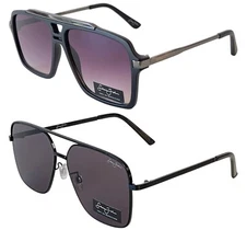 2 New Pairs Sean John Black Luxury Urban Pilot Designer Shades Cool Sunglasses