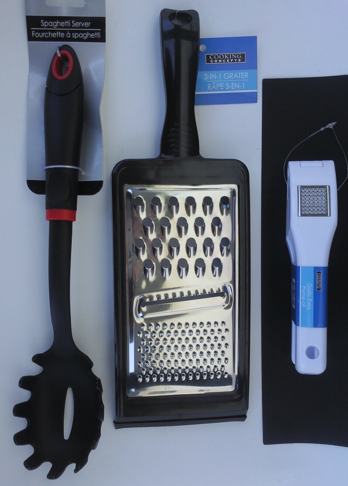 Kitchen Utensils Spaghetti Server, Grater, Garlic Press, Select: Utensil-image