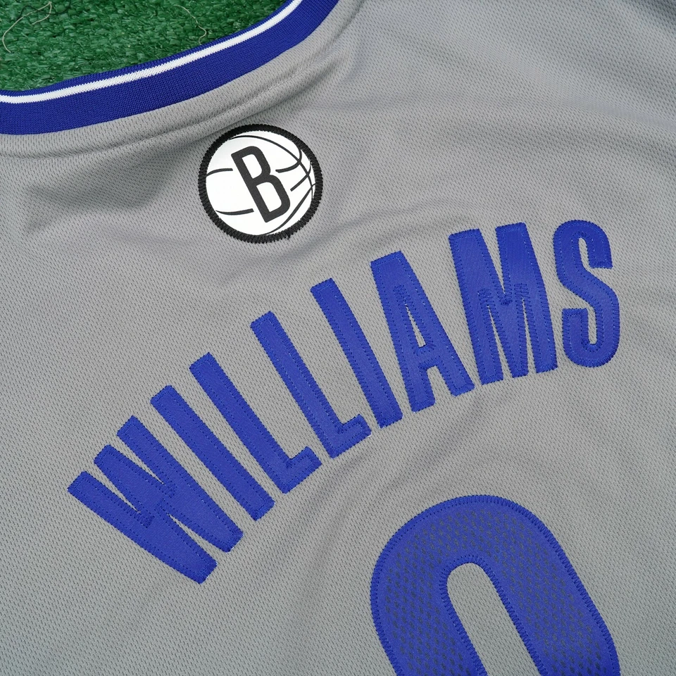 Camiseta deportiva para hombre Deron Williams Adidas Brooklyn Nets Rev 30 gris Pride Swingman Foto 4 de 4