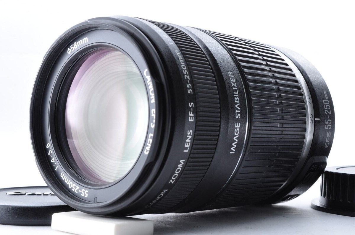Canon EF 55-250mm F4-5.6 IS Zoom Lens [Near Mint] From Japan
