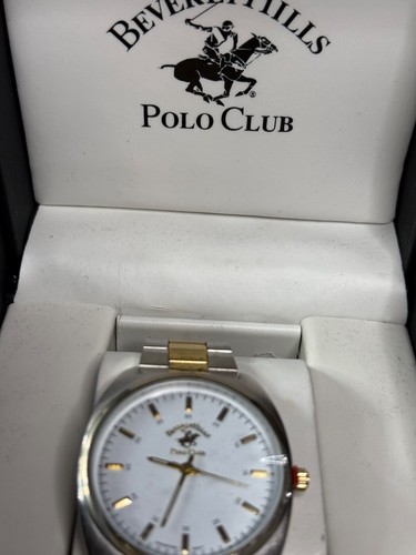 Orologio Uomo Beverly Hills Polo Club Nuovo Con Scatola Cinturino Bicolore - Foto 7 di 24