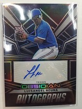 Luisangel Acuna 2023 Panini Chronicles Obsidian Autograph RC QA-LA Auto Rookie