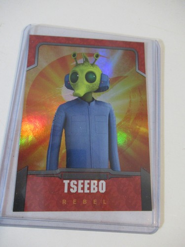 2015 Topps Star Wars Rebels #28 tseebo Rebel Rookie RC Refractor/Foil - Picture 1 of 8