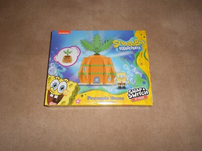 NEW! Nickelodeon Spongebob PINEAPPLE HOUSE Snap Switch Construction Set 97 pcs