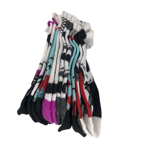 The Nightmare Before Christmas No Show Ankle Socks 6 Pack Halloween Disney New - Picture 2 of 3