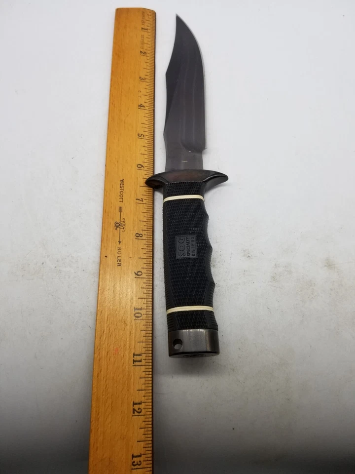 SOG Knife S10B Tech Bowie Fixed Blade With Sheath 6 1/2 " Blade With Box New - Image 2 of 4
