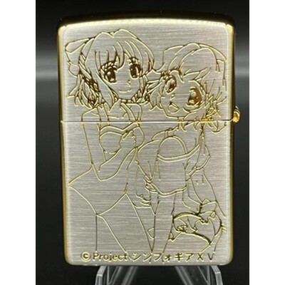 Zippo Oil Lighter Senki Zesshou Symphogear Hibiki Tachibana Gold