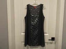 New w/out tag women s 8 sleeveless round neck fully lined dress gray w/sequins