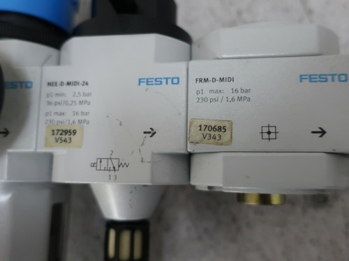Festo Pneumatikeinheit Festo 170685 + Festo 172959+ Festo 159583  - Bild 7 von 8