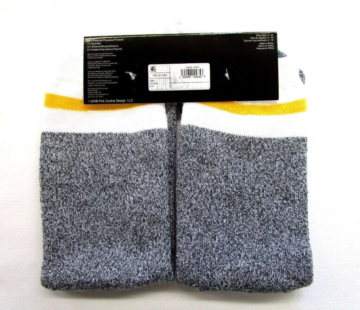 SAOLA Calze da equipaggio rosa biscotti sayings novità I Wish You Were birra donna M 4 10