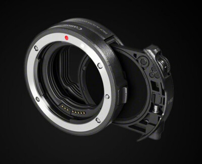 Canon EF-EOS R Adapter mit Graufilter Einsteckfilter (V-ND) Neuware 
