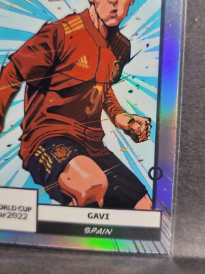 2022 PANINI PRIZM FIFA WORLD CUP MANGA RC #19 GAVI SILVER PRIZM