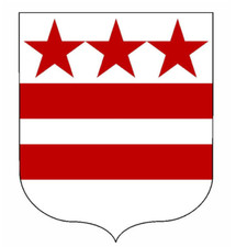 3" coat of arms george washington bumper sticker decal usa made