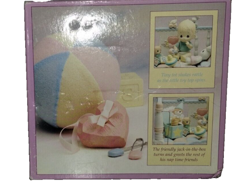 Precious Moments NOS Heaven Bless You Action Musical Plays Brahms Lullaby** 5 - Picture 12 of 14