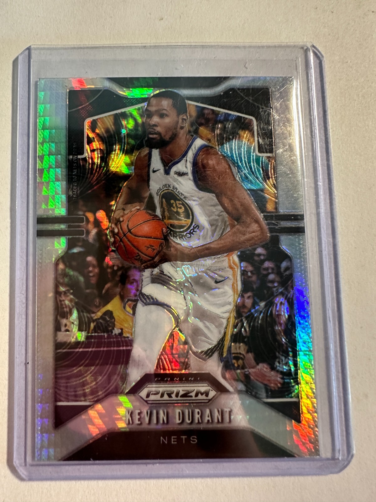 K128,645 - 2019-20 Panini Prizm Prizms Hyper #210 Kevin Durant