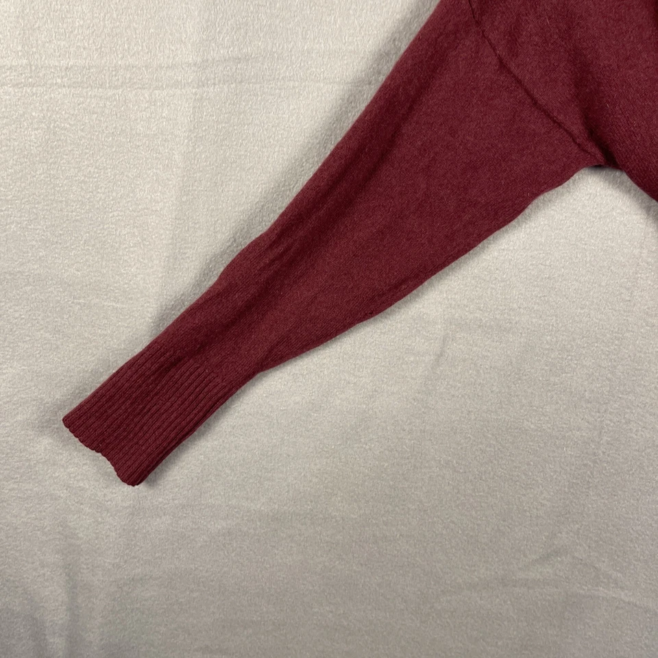 Suéter Ann Taylor Cashmere Grande Cabernet Cuello Alto Súper Suave Grandmacore Foto 3 de 4