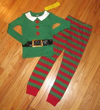 Crazy 8 Elf Pajamas Boys Girls Christmas Size 12-18M NWT