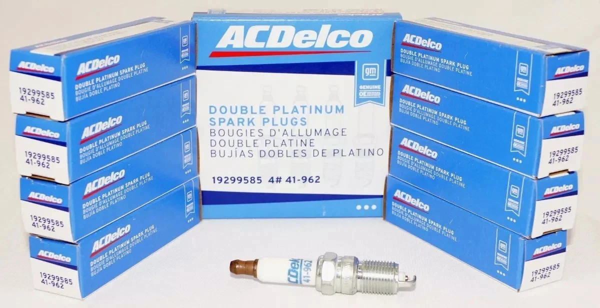 Set of 8 Genuine OEM Spark Plug Platinum ACDelco 41-962 GM 19299585
