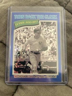 2011 Topps Heritage Turn Back The Clock Derek Jeter #335 Yankees Serial /150