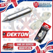 TRADITIONAL METAL STEEL PLUMB PLUM BOB WEIGHT & LONG LINE CHECKING SET BUILDING