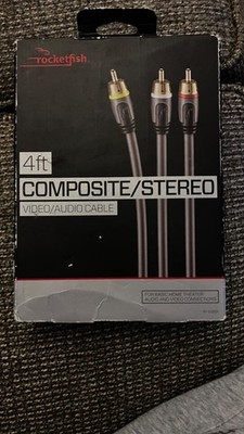   Rocketfish 4ft Composite/Stereo Video/Audio Cable  