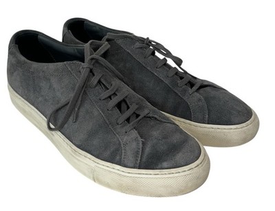Common Projects grau Wildleder Herren Sportschuhe Größe UK 8