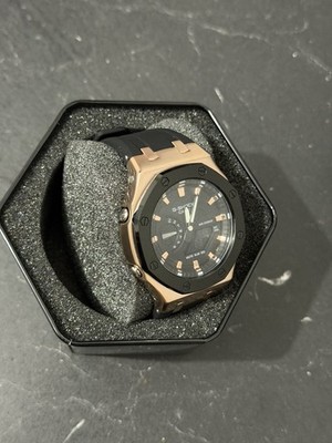 G Shock Gma 2100 Mod Casioak Uhr Schwarz / Roségold 