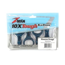 Zman Soft Käder Finesse FrogZ 2.75 Inch 4/Pack Blue Black (1475)