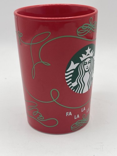 Tazza da caffè Starbucks 2020 Natale Fa La Fa La Rosso Verde Ceramica 11 oz. - Foto 2 di 8
