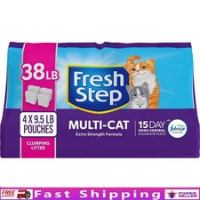 Multi-Cat Clumping Cat Litter Odor Control Febreze Freshness Easy Scoop 15 Days