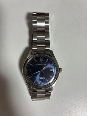 Orient Star Automatic Blue Dial Watch Timepiece 21 Jewels Stainless Steel