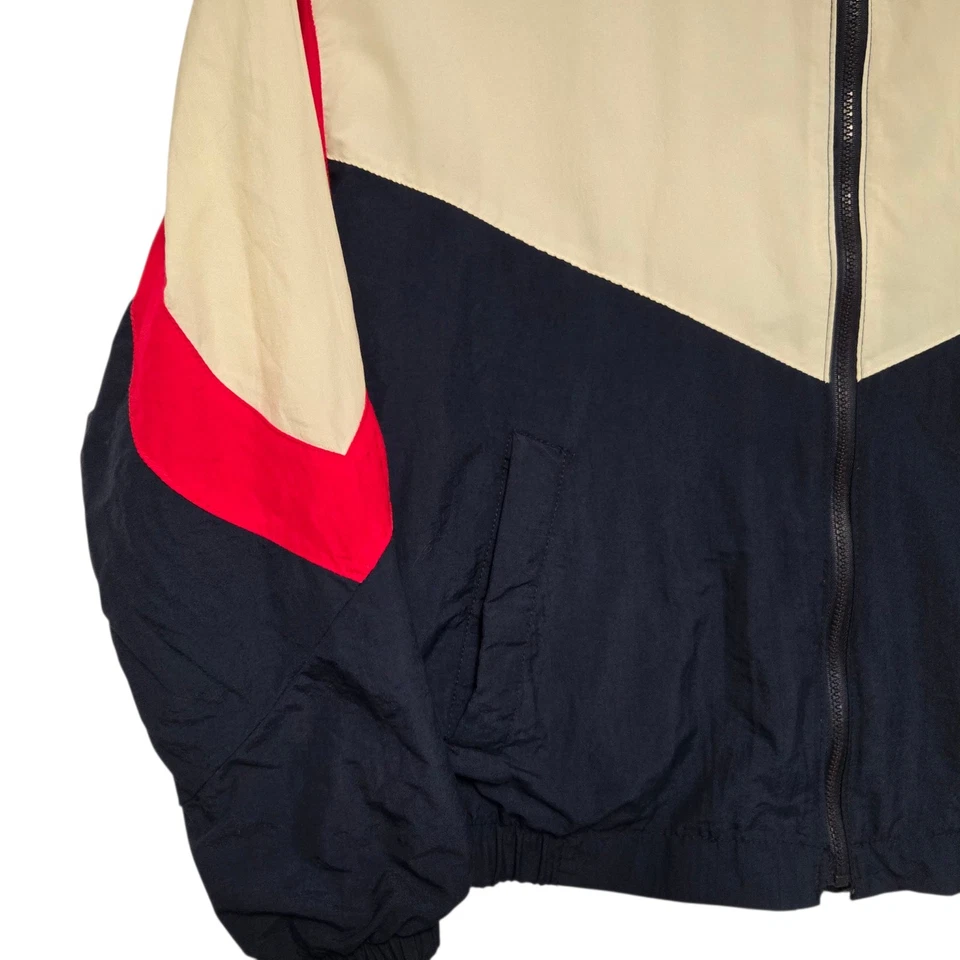 VTG Coors Light Windbreaker Swingster Mens Large Red White Blue Spell-Out 1990s - Image 2 of 4