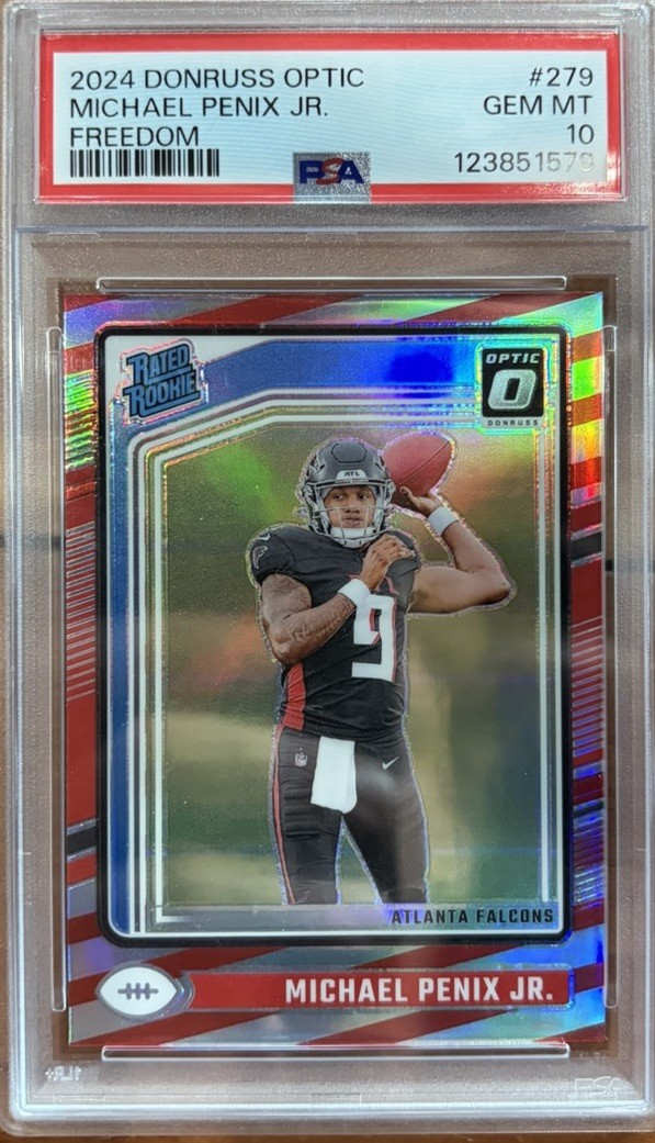 Michael Penix Jr. 2024 Donruss Optic Freedom #279 PSA 10