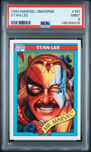 1990 MARVEL UNIVERSE #161 STAN LEE PSA 9
