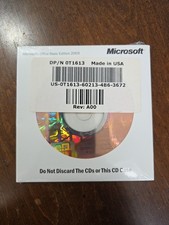 Microsoft Office Basic Edition 2003 - CD With Product Key - Dell - Brand New