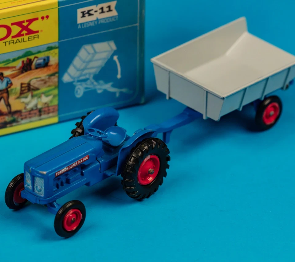Matchbox Kings / K-11 A4 / Fordson Tractor and Farm Trailer / 1963 / MIB / Clean - Image 4 of 4