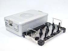 Aesculap JN742 Sterilization Case With Stryker 3 Handpiece Insert Tray