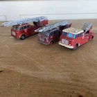 3 X Matchbox Lesney Merryweather Fire Engine King Size No15 Restoration #452