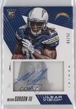 2015 Panini Clear Vision Rookie Signatures 25/50 Melvin Gordon #RCS-MG Auto 3hd