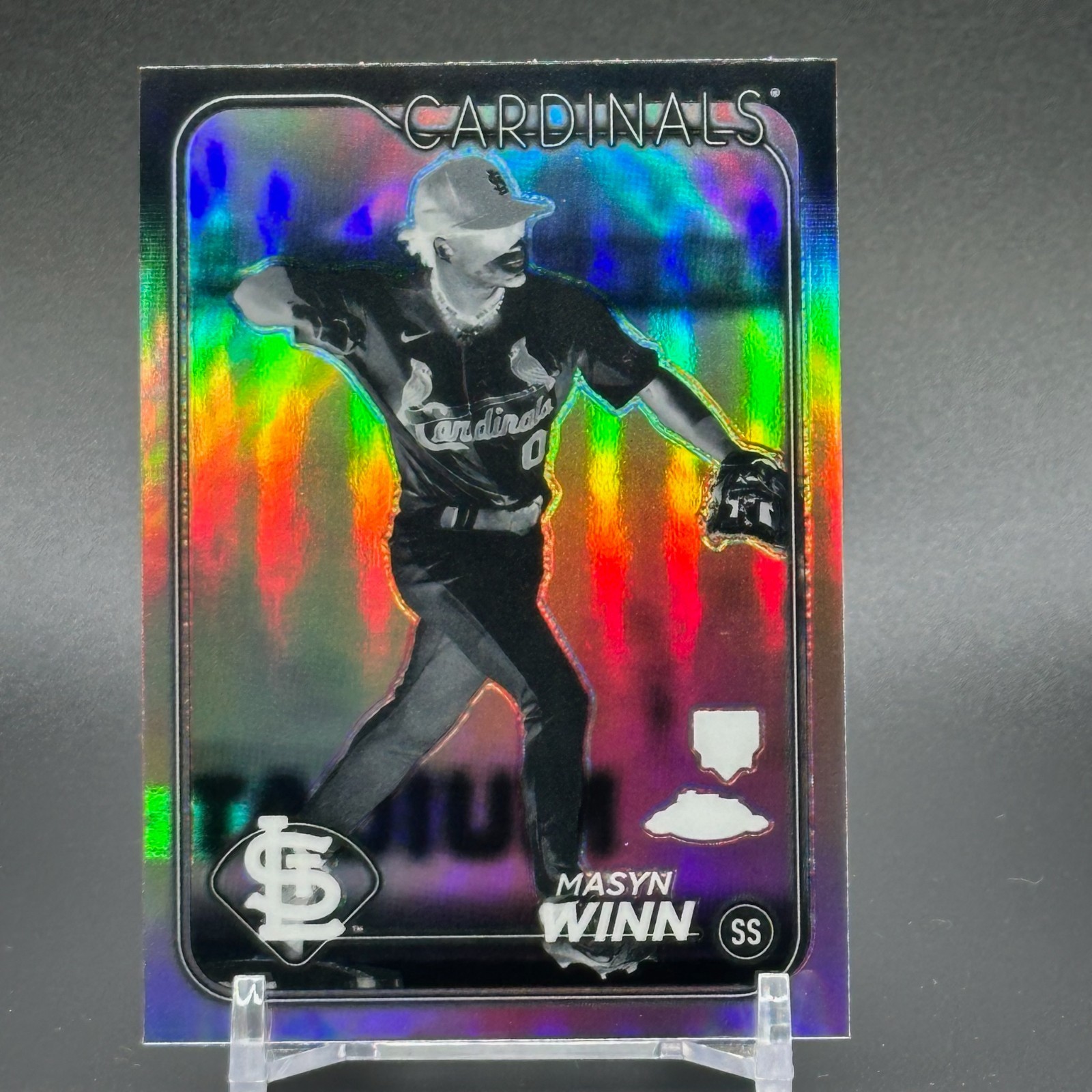 2024 Topps Chrome Masyn Winn Negative Refractor RC - Cardinals Rookie #189