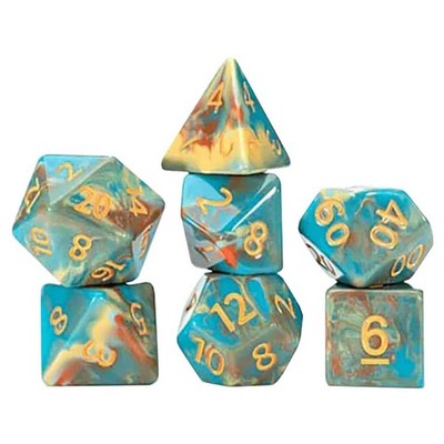 GKGVG2246 Gate Keeper Games 7-Set Cube Van Gogh Dice: Self Portrait