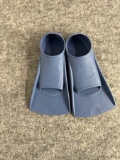 Snorkel Flippers Medium 36 38 Us 5.5 -7.5 Blue Silicone Diving Open Toe N100